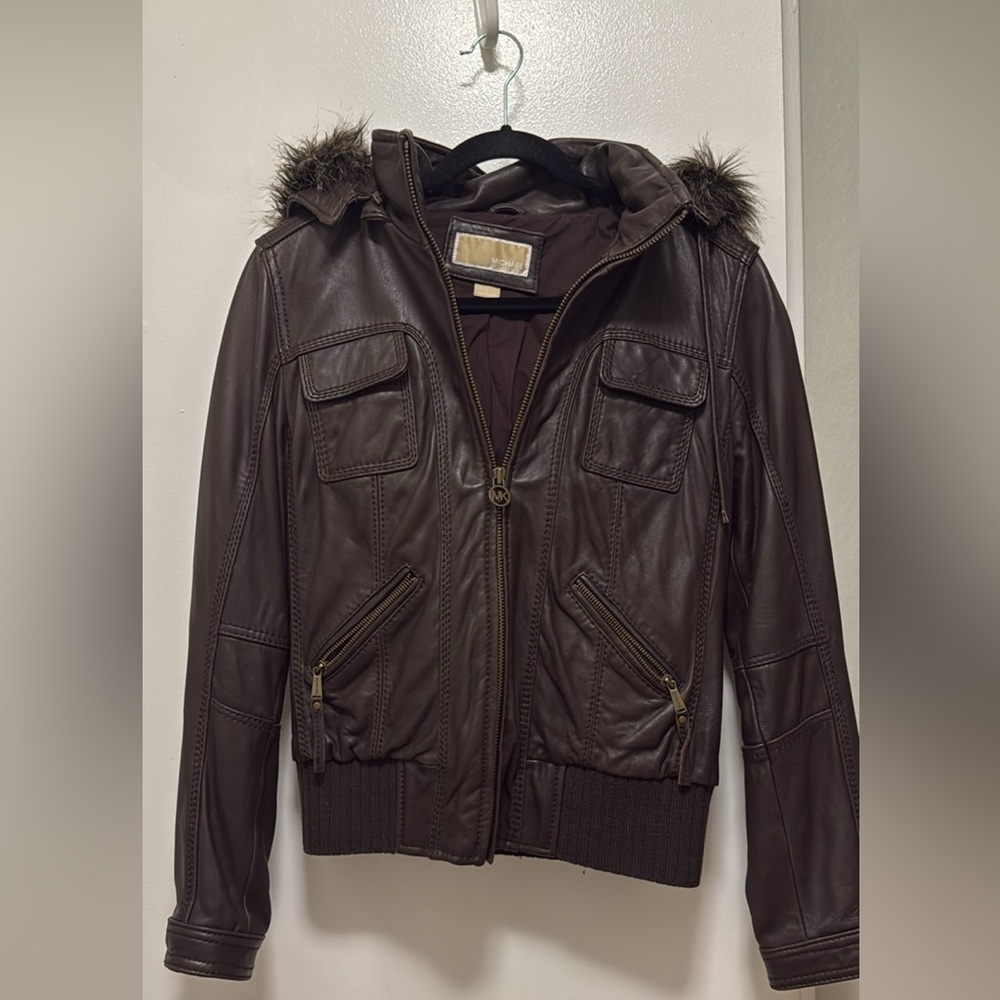 Michael Kors leather jacket